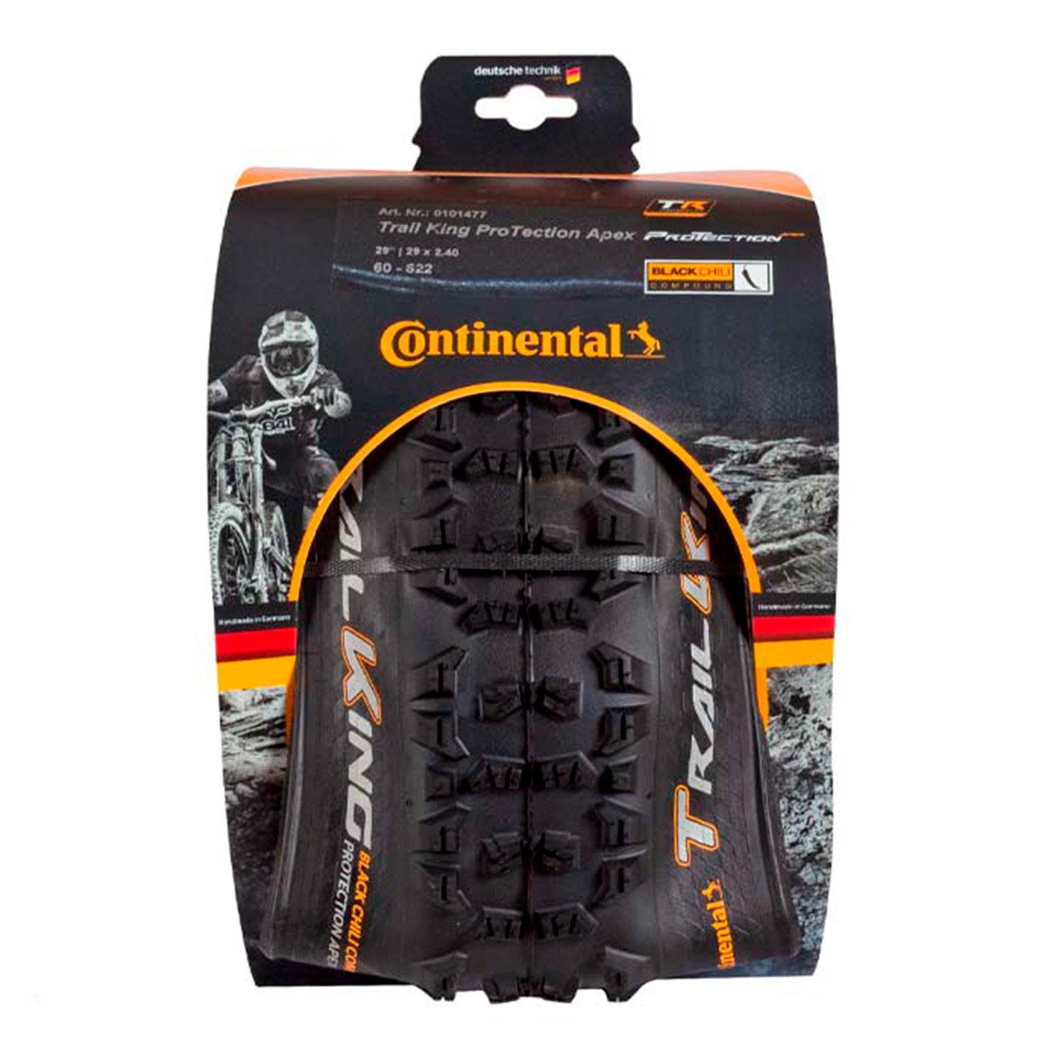 NEUMATICO CONTINENTAL 29 x 2.20 TR KING PTA FB 29 BLACK/BLACK 0101476 PLEGABLE / FLEXIBLE - Imagen 3