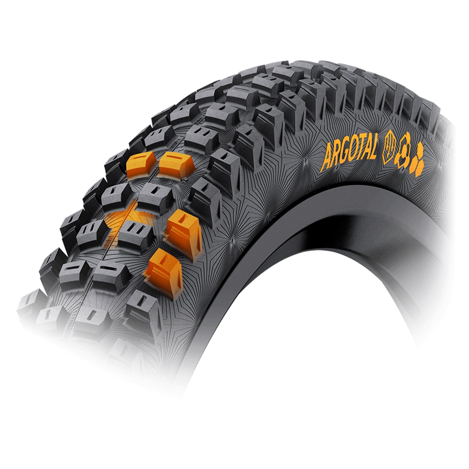 NEUMATICO CONTINENTAL ARGOTAL ENDURO SOFT BLACK/BLACK FOLDABLE SKIN 27.5 x 2.40 1506840000 - Imagen 3